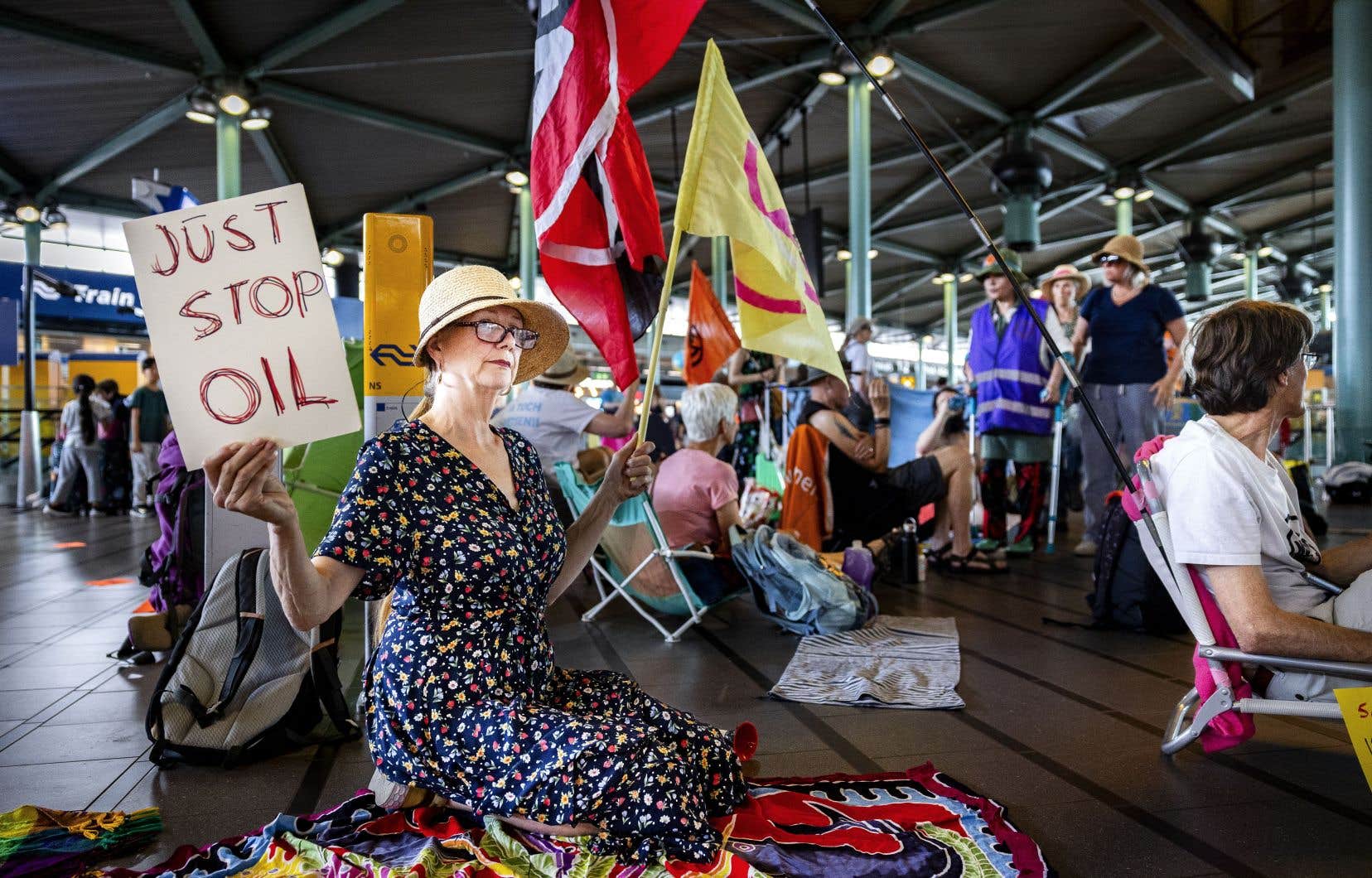 Des activistes retardent l’arrivée d’un navire de croisière à Amsterdam